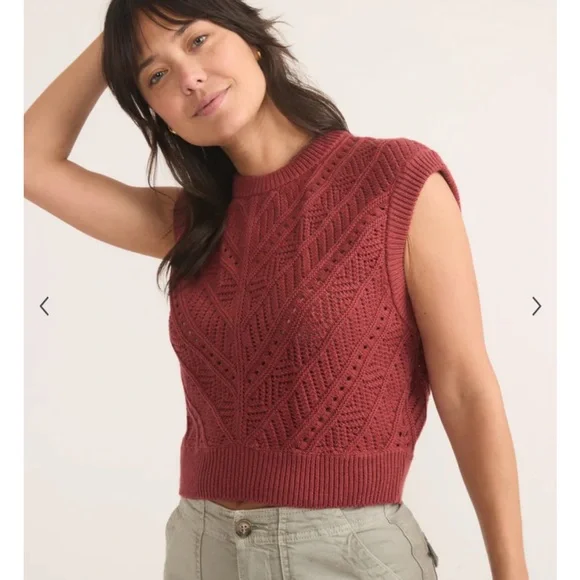 Marine Layer Brooke Sweater Vest Size Large - Picture 2 of 11